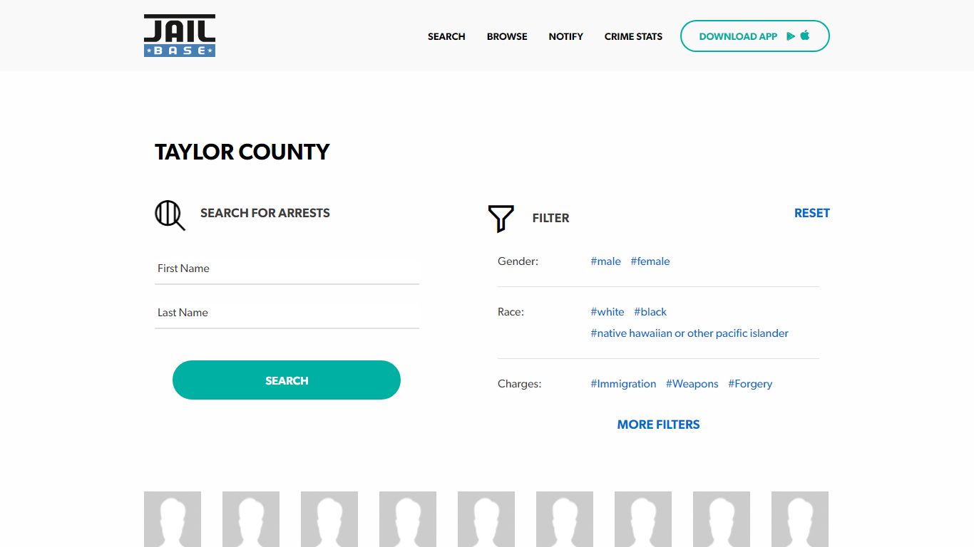 Taylor County Jail Inmate Search and Mugshots | JailBase